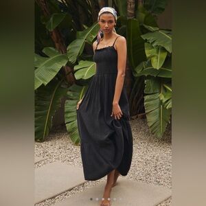 Anthropologie Smocked Maxi Dress